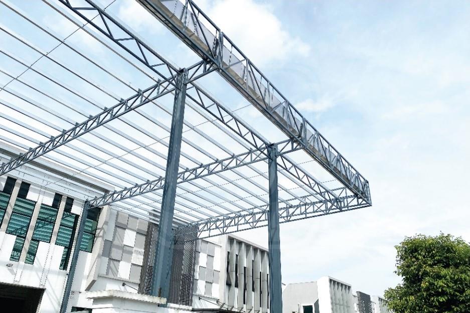 Install Steel Structure & Roof Finishes