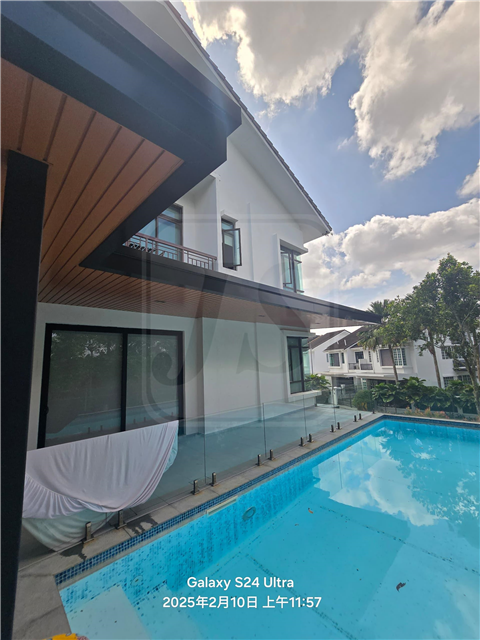 ACP awning + Aluminum ceiling